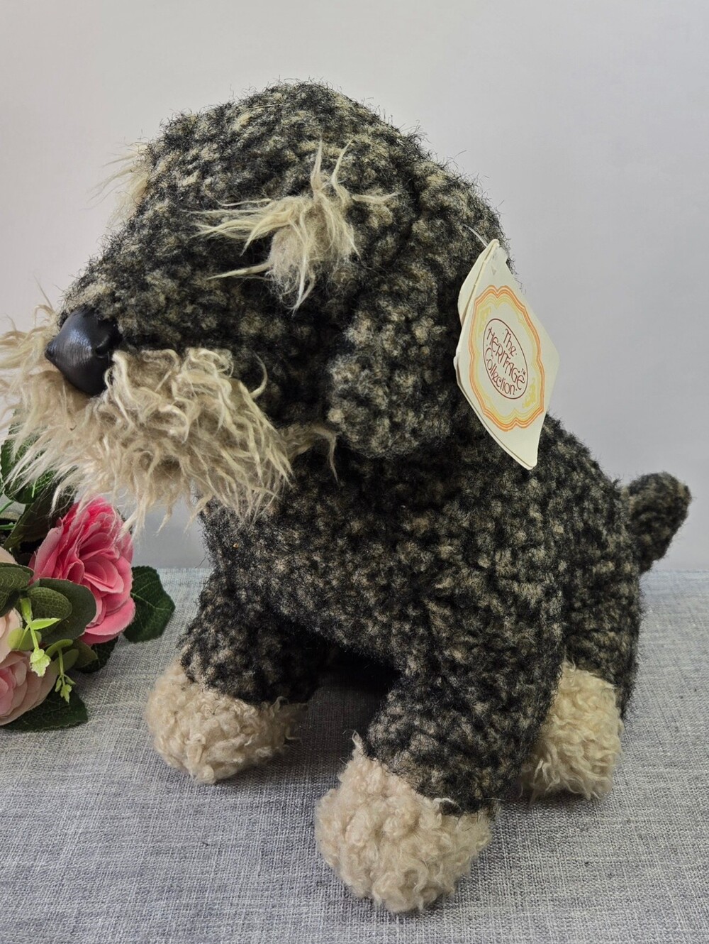 Vintage Ganz Heritage Collection DOOGIE Dog Plush H809 Loop Tweed Yorkie Rare